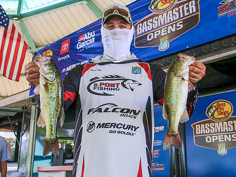 Day 3 Sam Rayburn - Brian Post - Bassmaster Opens - B. Post Fishing